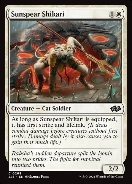 Sunspear Shikari, Magic card J25 268 — Foundations Jumpstart set