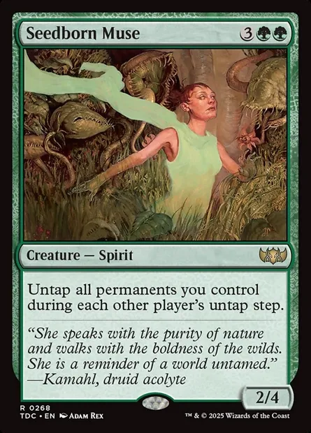 Seedborn Muse, Magic card TDC 268 — Tarkir: Dragonstorm Commander set