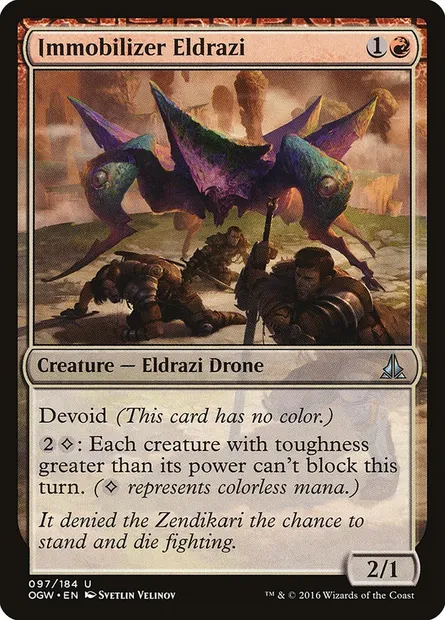 Immobilizer Eldrazi, Magic card OGW 97 — Oath of the Gatewatch set