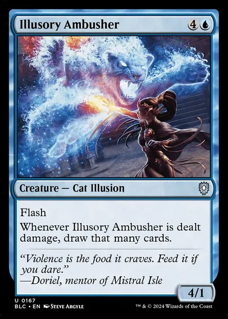 Illusory Ambusher, Magic card BLC 167 — Bloomburrow Commander set