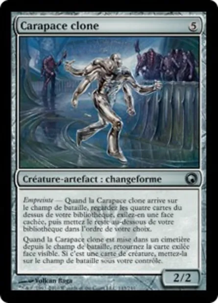 Carapace clone, carte Magic SOM 143 — extension Cicatrices de Mirrodin