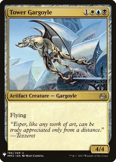 Tower Gargoyle, Magic card PLST MM3-196 — The List set
