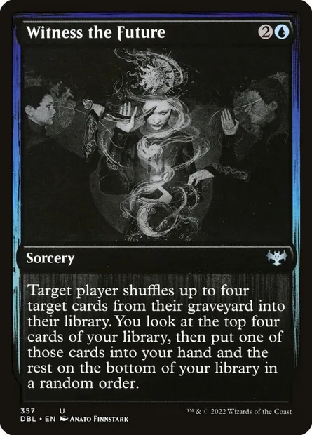 Witness the Future, Magic card DBL 357 — Innistrad: Double Feature set