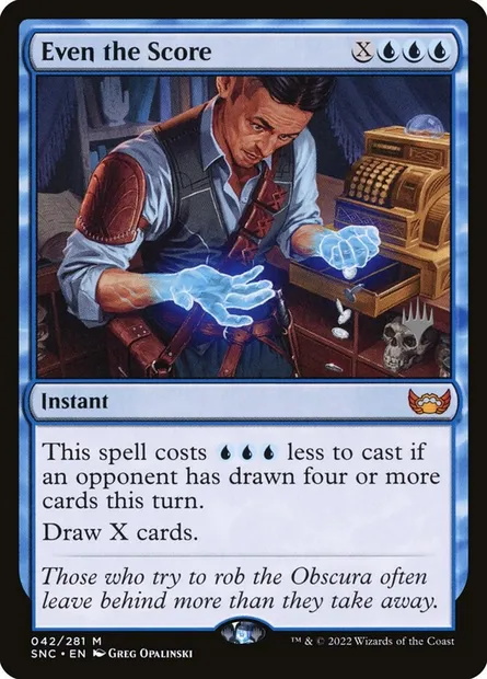 Even the Score, Magic card PSNC 42p — Streets of New Capenna Promos set