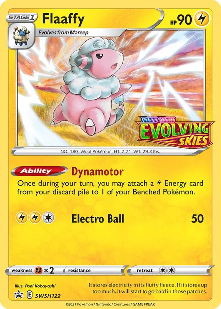 Flaaffy, Pokémon card SWSH 122 — SWSH Black Star Promos set