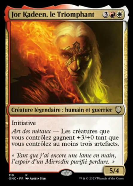 Jor Kadeen, le Triomphant, carte Magic ONC 119 — extension Phyrexia: All Will Be One Commander