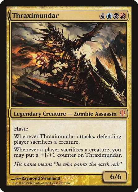 Thraximundar, Magic card C13 221 — Commander 2013 set