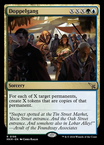 Doppelgang, Magic card MKM 198 — Murders at Karlov Manor set
