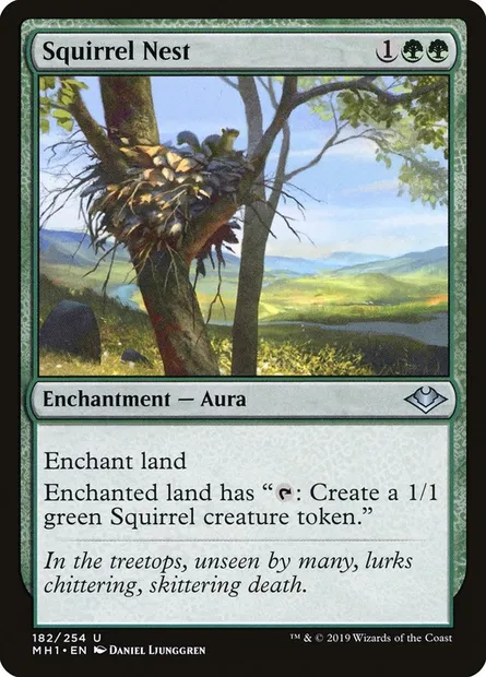 Squirrel Nest, Magic card MH1 182 — Modern Horizons set