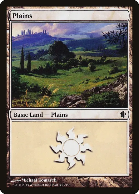 Plains, Magic card C13 338 — Commander 2013 set