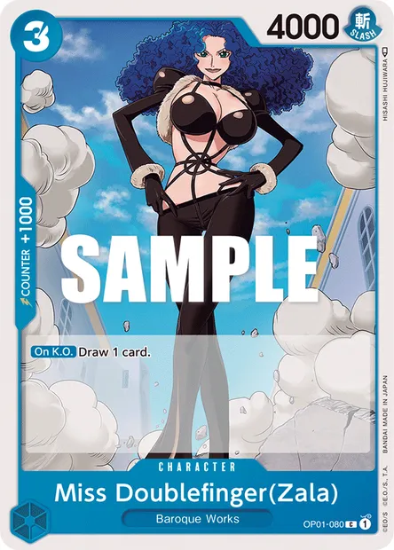 Miss Doublefinger (Zala), carte One Piece OP01-080 — extension ROMANCE DAWN