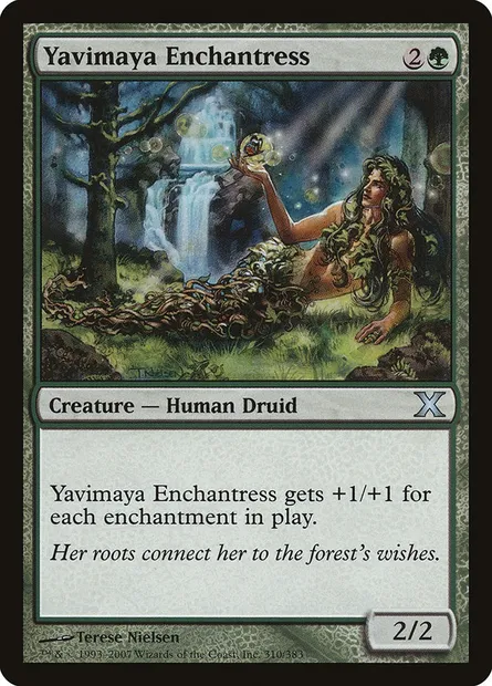 Yavimaya Enchantress, Magic card 10E 310 — Tenth Edition set