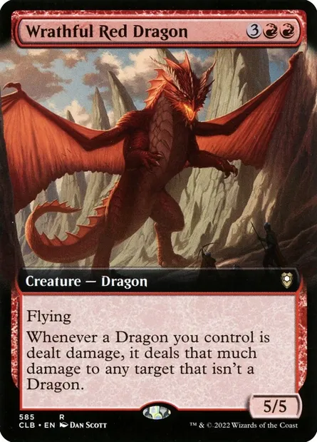 Wrathful Red Dragon, Magic card CLB 585 — Commander Legends: Battle for Baldur's Gate set
