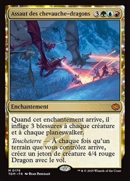 Assaut des chevauche-dragons, carte Magic TDM 179 — extension Tarkir: Dragonstorm