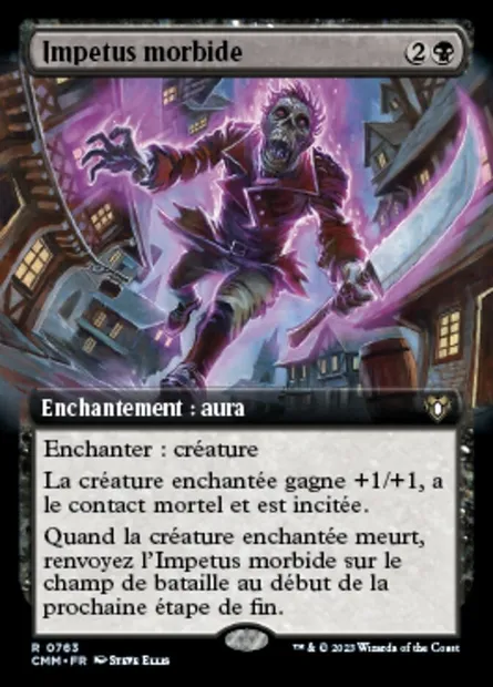 Impetus morbide, carte Magic CMM 763 — extension Commander Masters