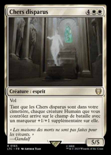 Chers disparus, carte Magic LTC 165 — extension Tales of Middle-earth Commander