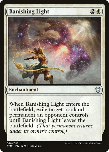 Banishing Light, Magic card CM2 18 — Commander Anthology Volume II set