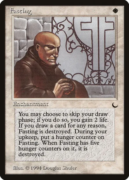 Fasting, Magic card DRK 7 — The Dark set