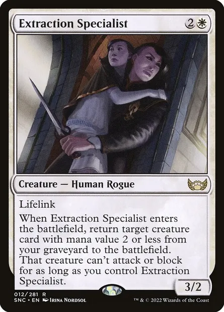 Extraction Specialist, Magic card SNC 12 — Streets of New Capenna set