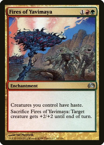 Fires of Yavimaya, Magic card PC2 92 — Planechase 2012 set