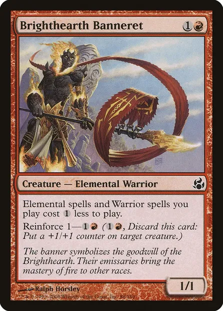 Brighthearth Banneret, Magic card MOR 88 — Morningtide set