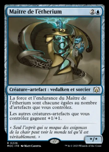 Maître de l'étherium, carte Magic MOC 226 — extension March of the Machine Commander