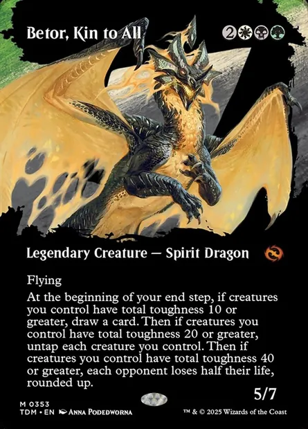 Betor, Kin to All, Magic card TDM 353 — Tarkir: Dragonstorm set