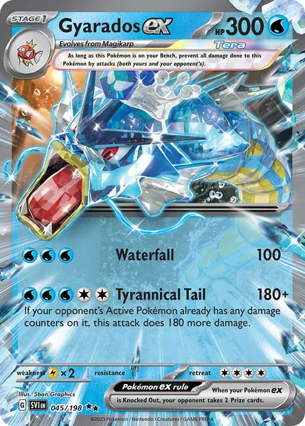 Gyarados ex, Pokémon card SVI 045 — Scarlet & Violet set