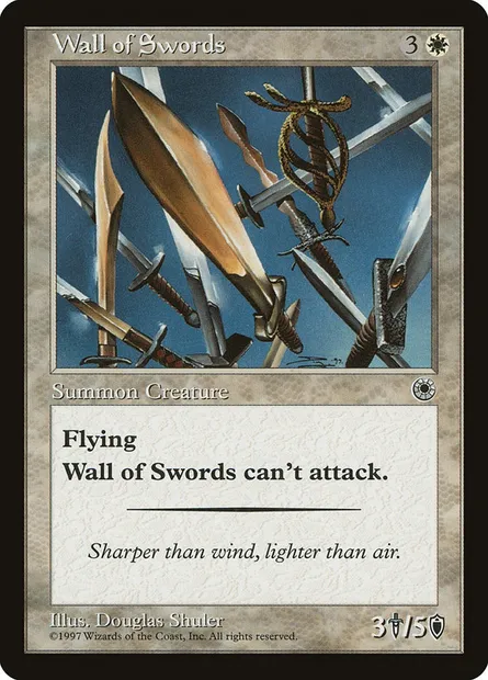 Wall of Swords, Magic card POR 37 — Portal set
