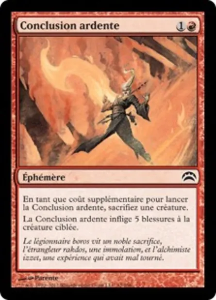 Conclusion ardente, carte Magic PC2 42 — extension Planechase 2012