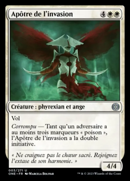 Apôtre de l'invasion, carte Magic ONE 3 — extension Tous Phyrexians