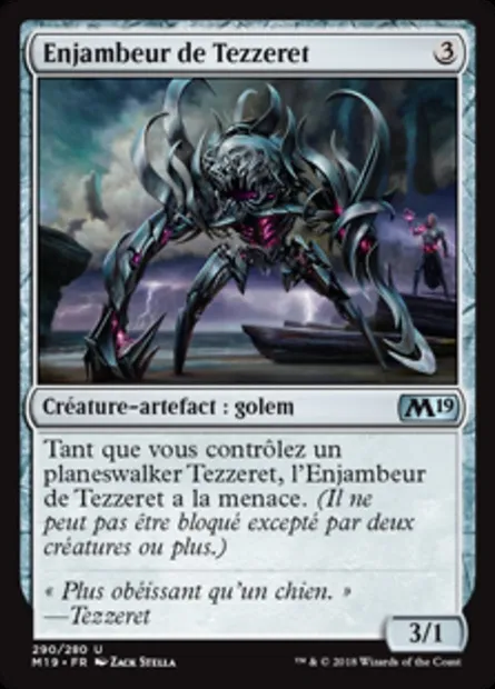 Enjambeur de Tezzeret, carte Magic M19 290 — extension Core Set 2019