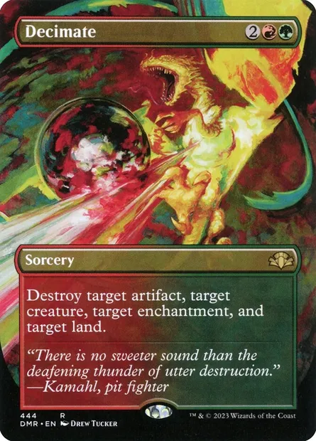 Decimate, Magic card DMR 444 — Dominaria Remastered set