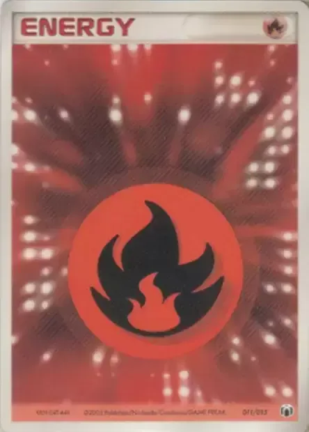 Énergie Feu, carte Pokémon GBOX-M-L 011Y — extension Gift Box Mew • Lucario