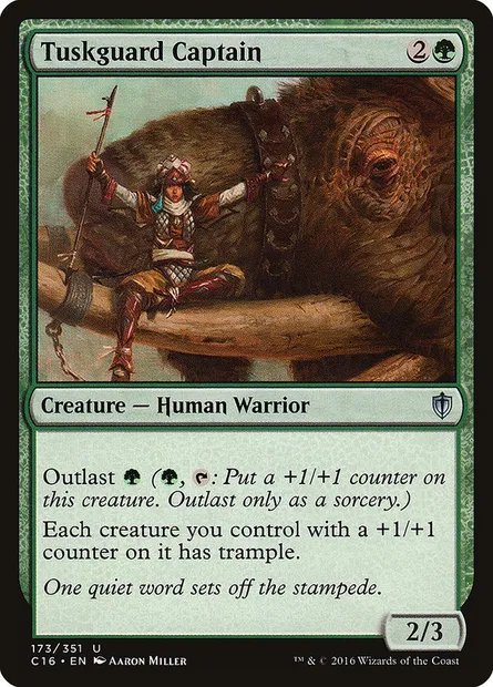 Tuskguard Captain, Magic card C16 173 — Commander 2016 set