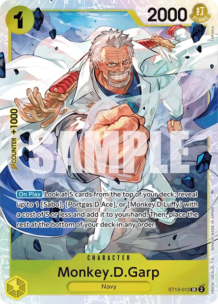 Monkey D. Garp, carte One Piece ST13-013 — extension The Three Brothers