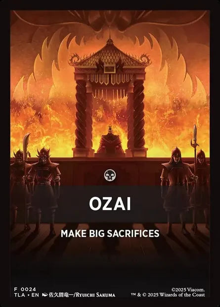Ozai, carte Magic JTLA 24 — extension Avatar: The Last Airbender Jumpstart Front Cards