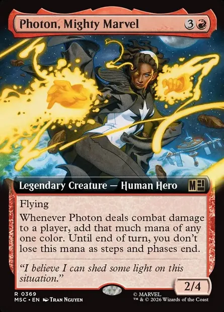 Photon, Mighty Marvel, Magic card MSC 369 — Marvel Super Heroes Commander set