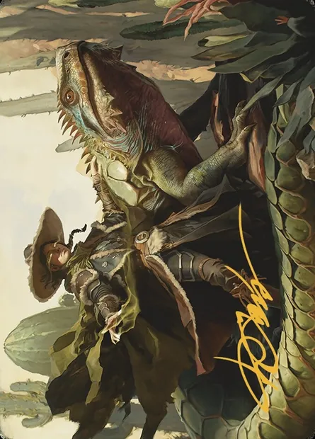 Outcaster Trailblazer // Outcaster Trailblazer, Magic card AOTJ 14 — Outlaws of Thunder Junction Art Series set