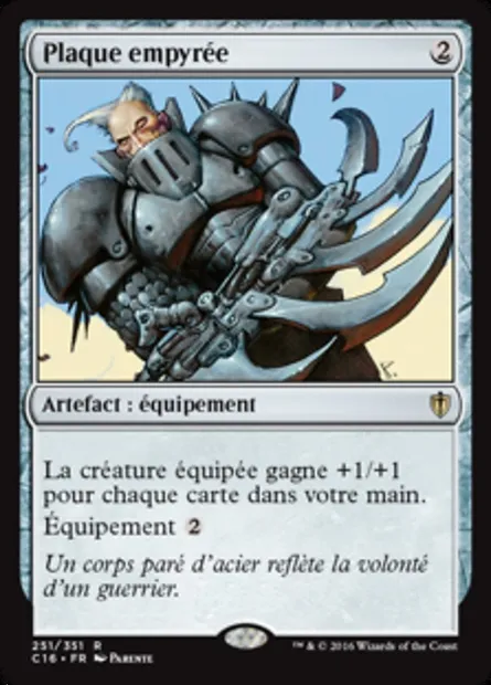 Plaque empyrée, carte Magic C16 251 — extension Commander 2016