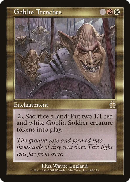 Goblin Trenches, Magic card APC 104 — Apocalypse set