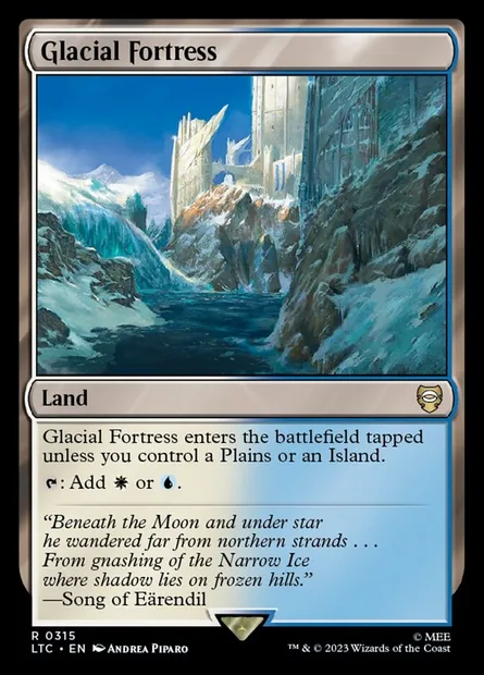 Glacial Fortress, Magic card LTC 315 — Tales of Middle-earth Commander set