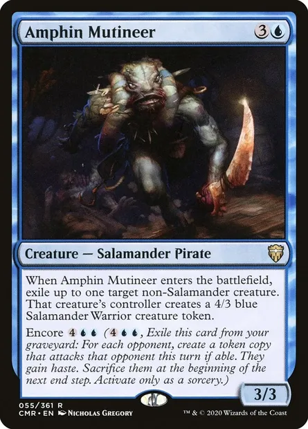 Amphin Mutineer, Magic card CMR 55 — Commander Legends set