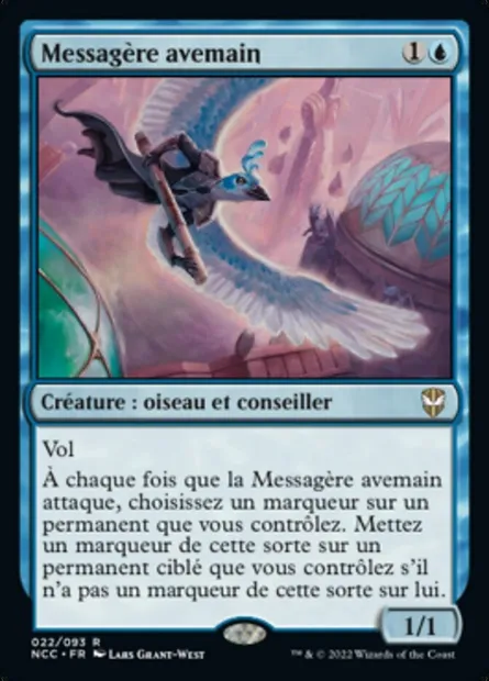Messagère avemain, carte Magic NCC 22 — extension New Capenna Commander