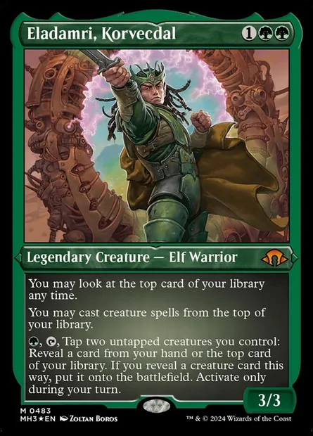 Eladamri, Korvecdal, Magic card MH3 483 — Modern Horizons 3 set