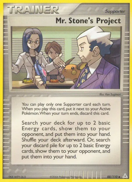 Mr. Stone's Project, Pokémon card HP 88 — Holon Phantoms set
