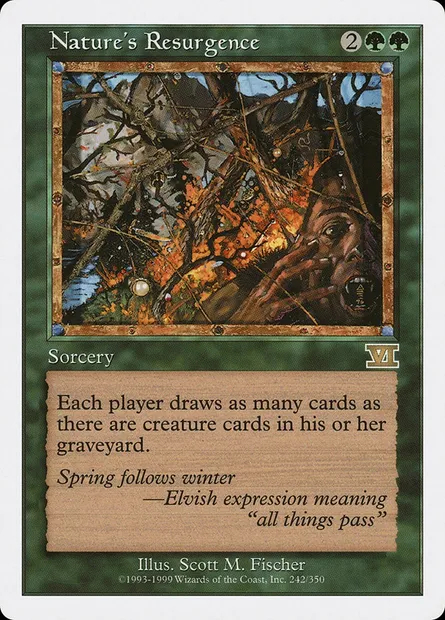 Nature's Resurgence, Magic card 6ED 242 — Classic Sixth Edition set