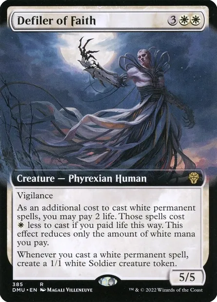 Defiler of Faith, Magic card DMU 385 — Dominaria United set