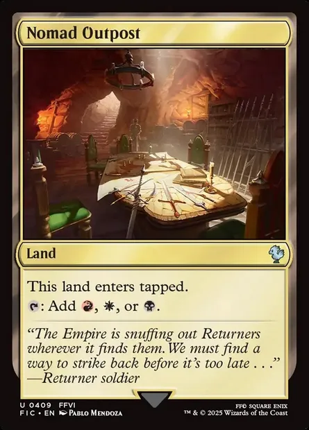 Nomad Outpost, Magic card FIC 409 — Final Fantasy Commander set