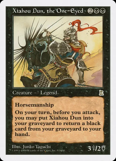 Xiahou Dun, the One-Eyed, Magic card PTK 92 — Portal Three Kingdoms set